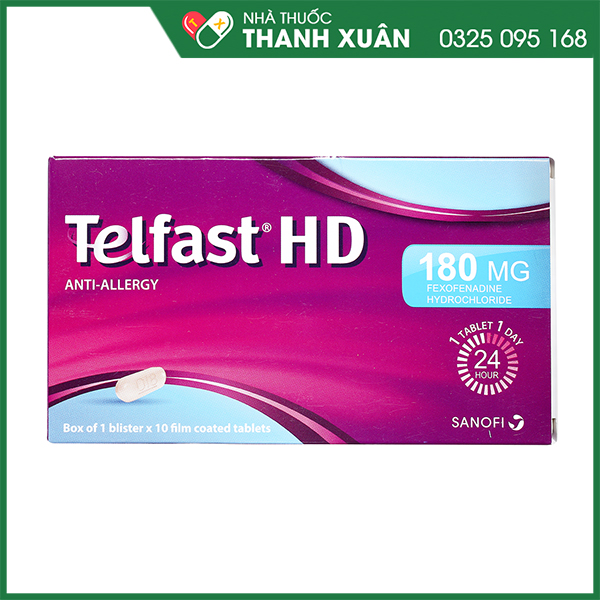 Telfast HD trị viêm mũi dị ứng, mày đay